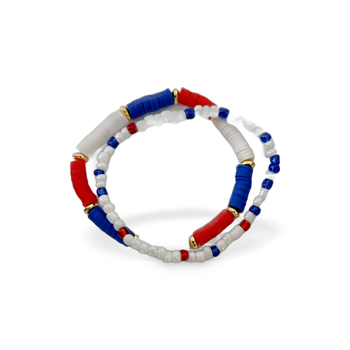2 Piece USA Bracelet Set