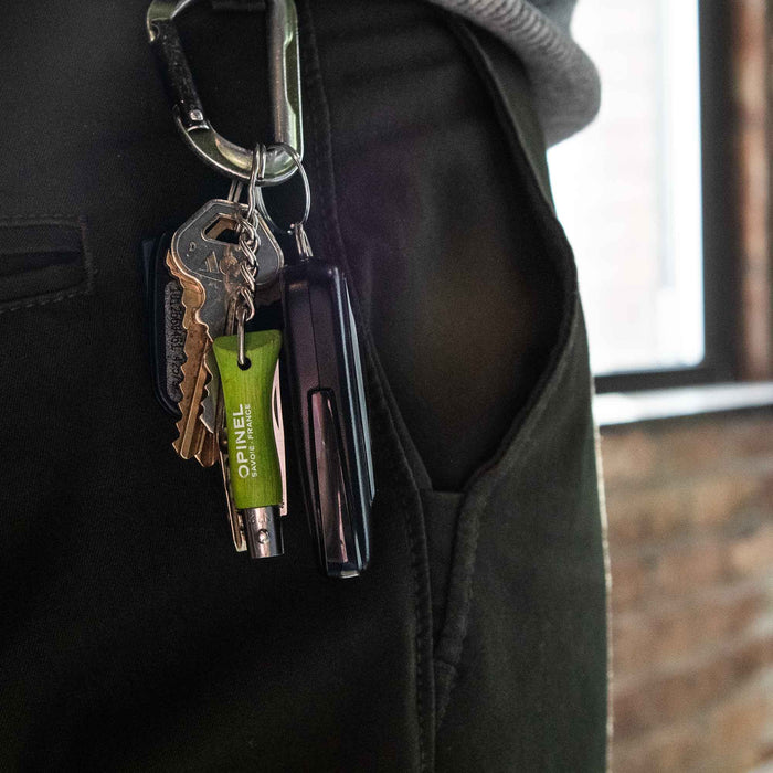 No.02 Colorama Stainless Folding Key Chain Knives: Anise