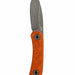 Ember Topo Edition Lander 4 fixed blade, front view with the KNAFS blade mark