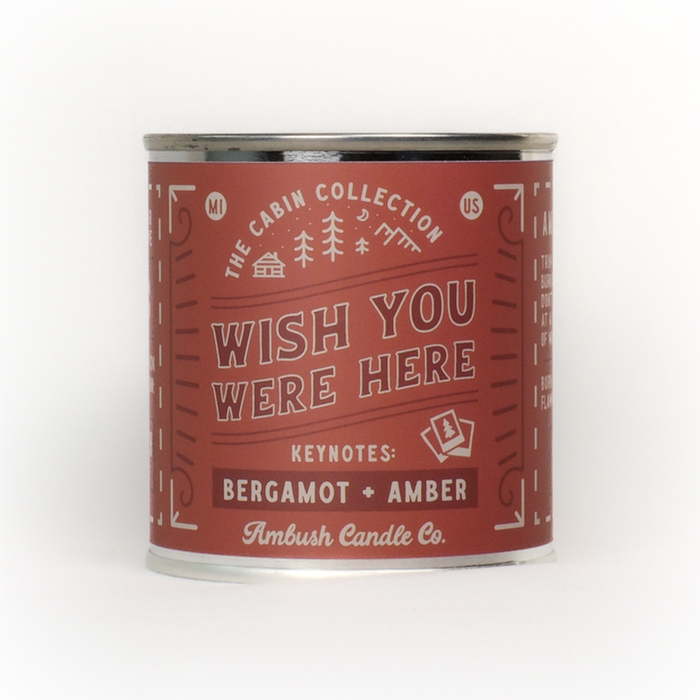Wish You Were Here | Bergamot + Amber Soy Candle