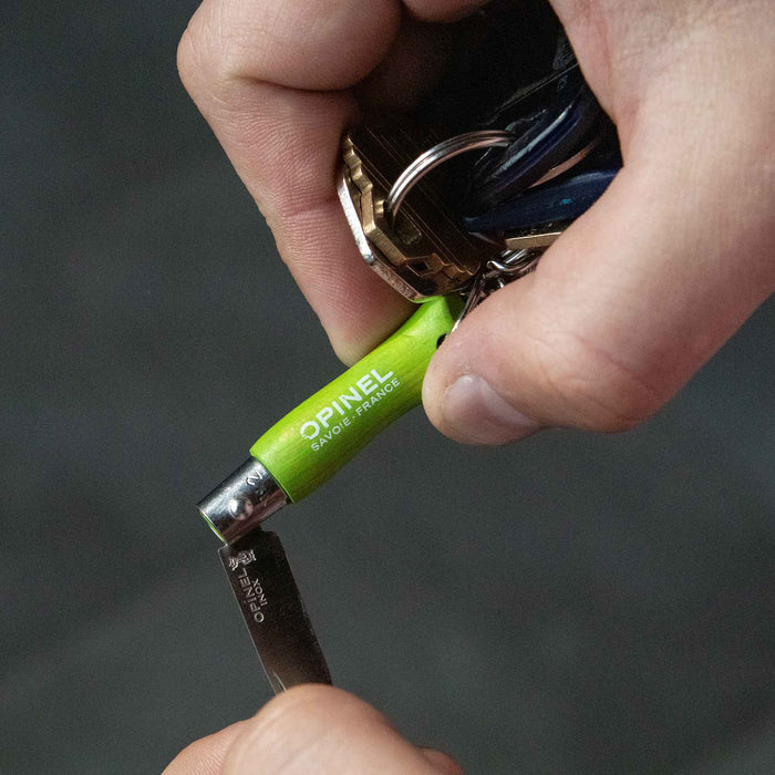 No.02 Colorama Stainless Folding Key Chain Knives: Anise