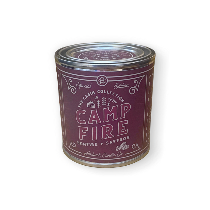 Campfire | Bonfire + Saffron 8oz Soy Candle