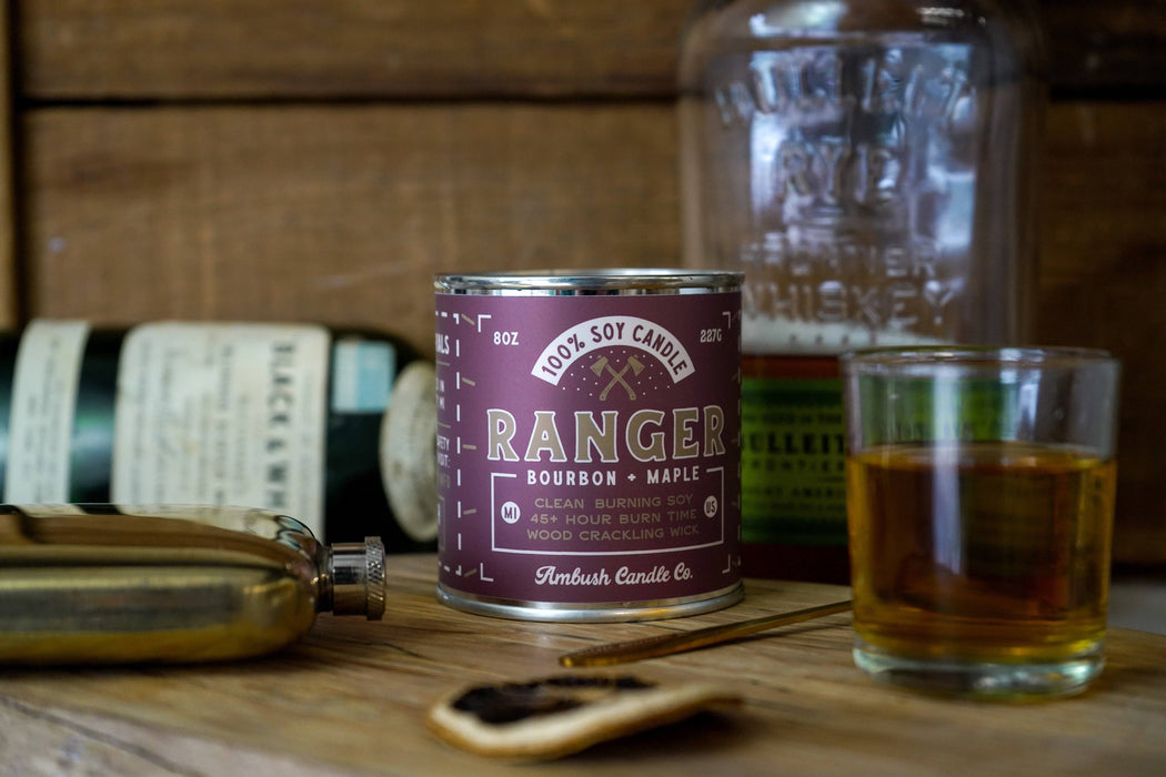 Ranger | Bourbon + Maple 8oz Soy Candle