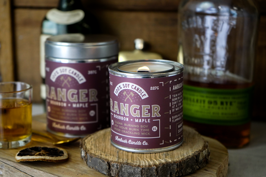 Ranger | Bourbon + Maple 8oz Soy Candle