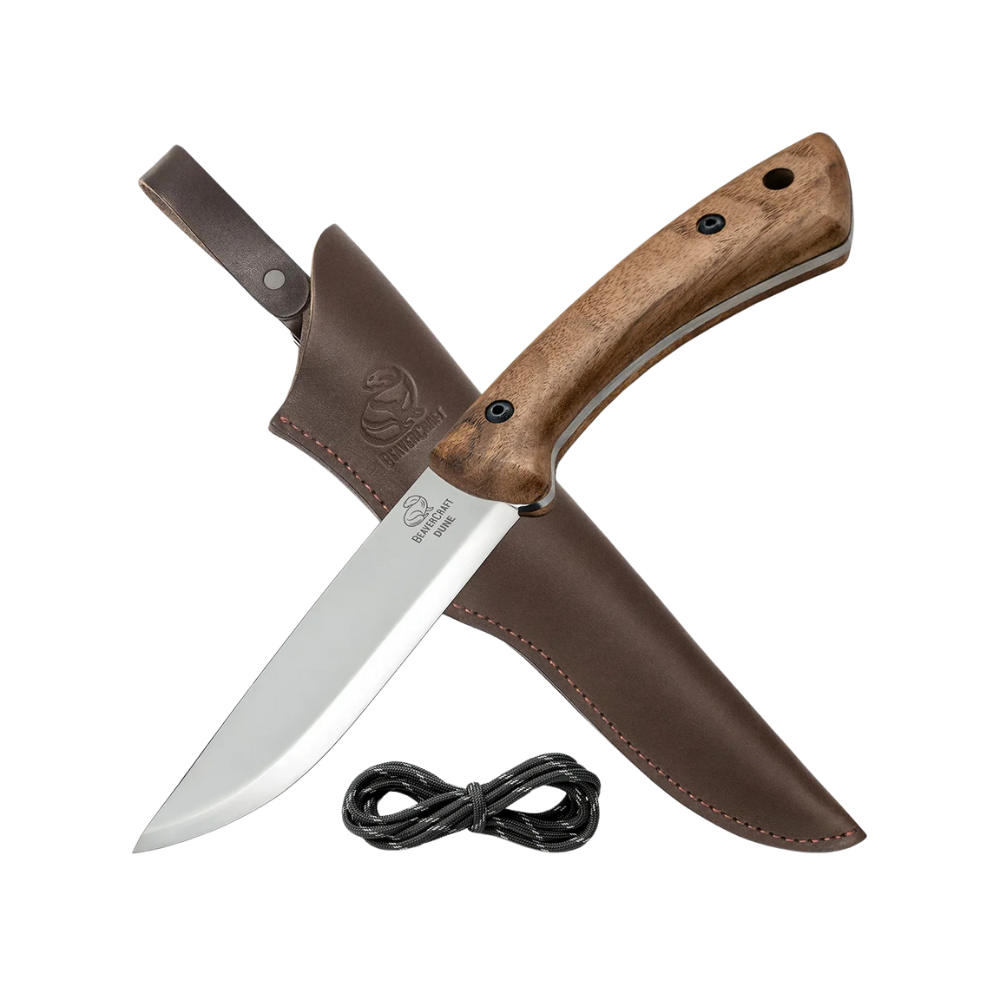 BeaverCraft - BSH1 Carbon Steel Bushcraft Knife with Walnut Handle