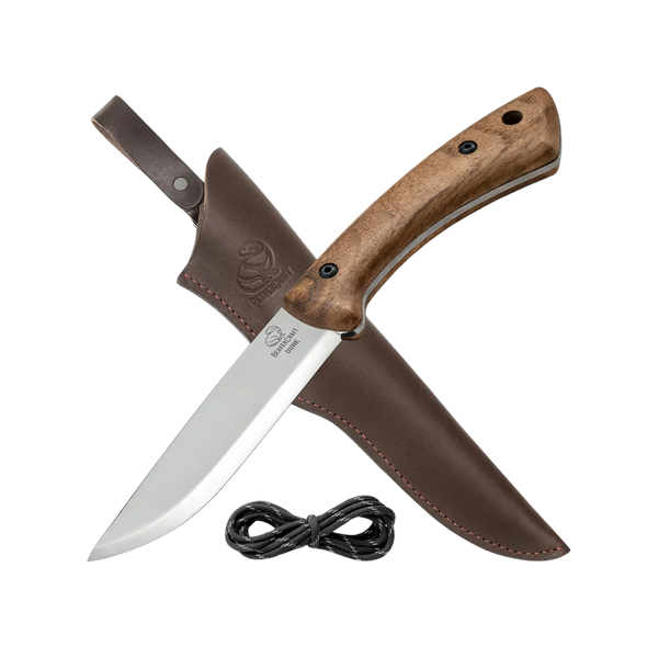 BeaverCraft - BSH1 Carbon Steel Bushcraft Knife with Walnut Handle