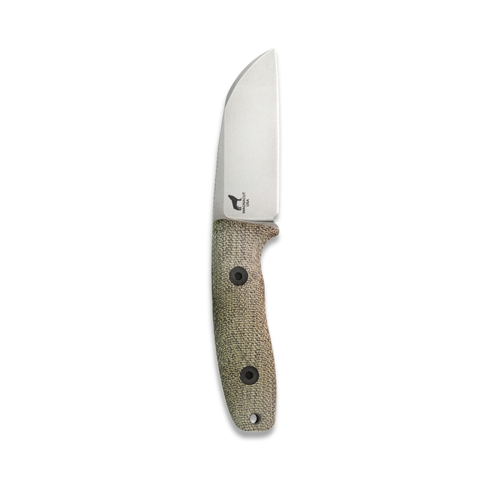 Reiff Knives CIRCADIAN MagnaCut Sheepsfoot Stonewash Blade Green Canvas Micarta