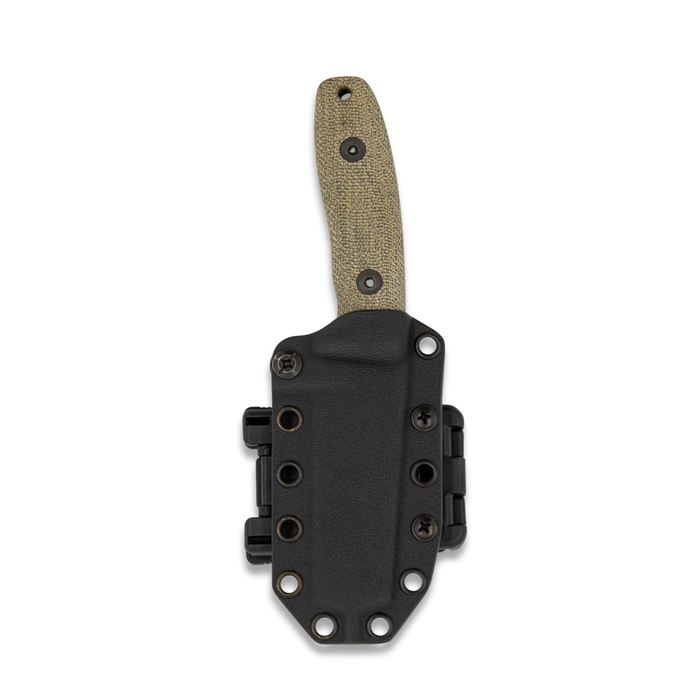 Reiff Knives CIRCADIAN MagnaCut Sheepsfoot Stonewash Blade Green Canvas Micarta