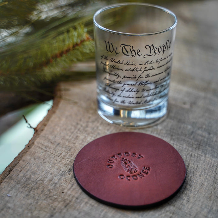 Outpost Leather Coasters