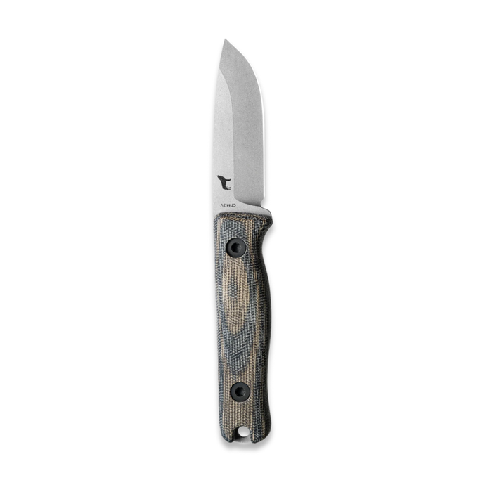 Reiff Knives F3 Fixed Blade Knife CPM 3V, Tungston Cerakote OD Green Micarta