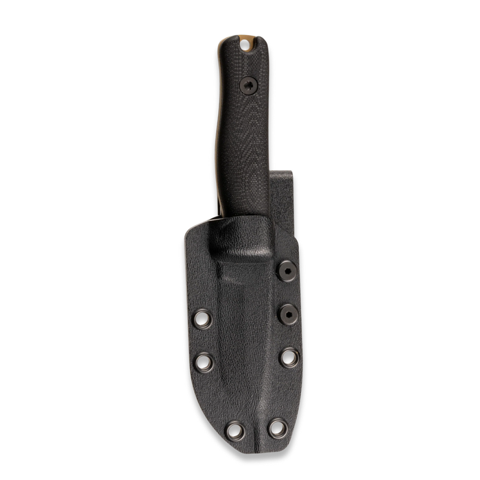 Reiff Knives F3 Fixed Blade Knife CPM MagnaCut, FDE PVD, Black G10