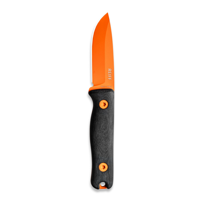 Reiff Knives F3 Fixed Blade CPM 3V Hi-Vis Orange Black G10