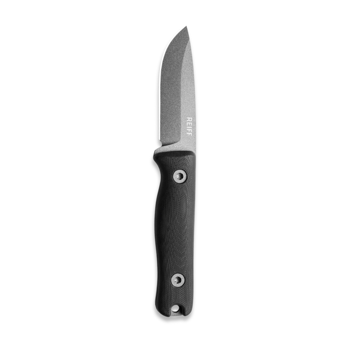 Reiff Knives F3XC Extreme Conditions EDC Fixed Blade (CPM 3V, Tungsten, Black G10)