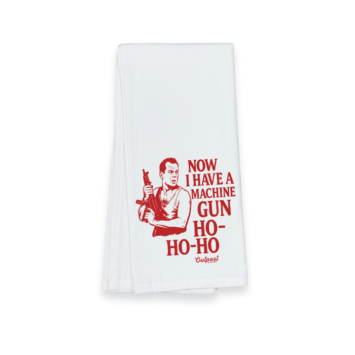 Christmas Tea Towel - Machine Gun