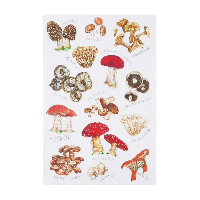 Mushroom Guide Kitchen Towel