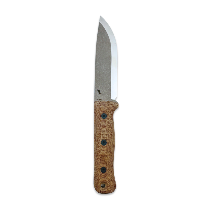Reiff Knives S5 3V Scandi Acid Stonewash Blade Natural Micarta Handles
