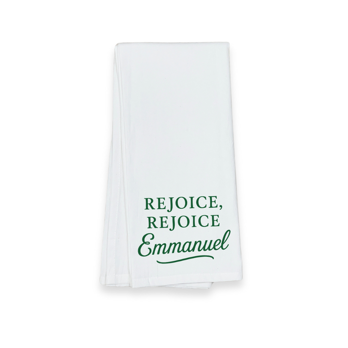 Christmas Tea Towel - Rejoice Emmanuel