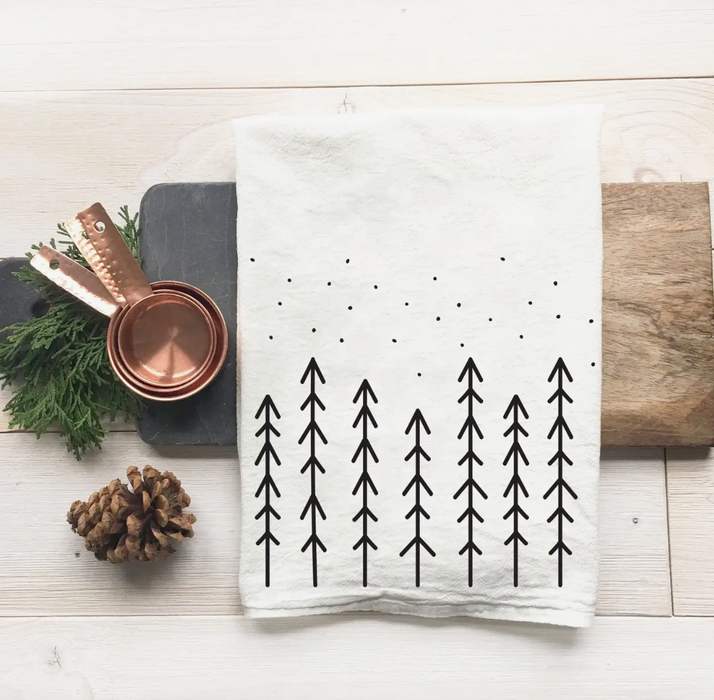 Nordic Evergreens Winter Tea Towel