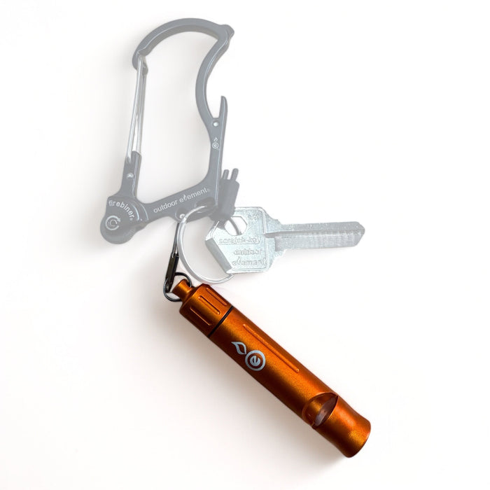 Wombat Whistle - Emergency Whistle & Tinder Vial Kit