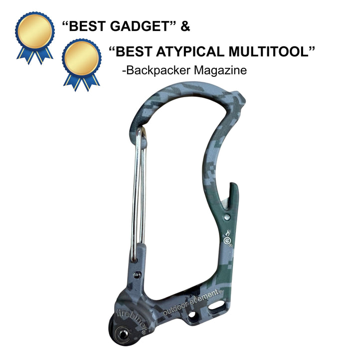 Firebiner: Fire-starting Multitool Carabiner