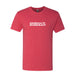 Georgia Bushcraft Logo T-Shirt in Vintage Red triblend with a white logo