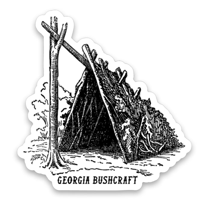 Bushcraft Shelter Sticker